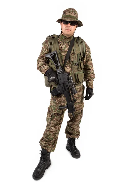 Soldier isolated — Stock Photo, Image