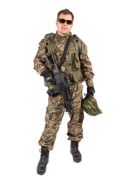 Soldier isolated — Stock Photo, Image