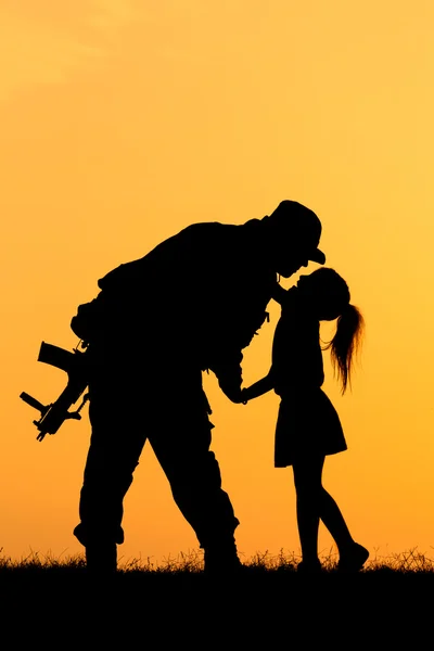 Soldier Silhouette — Stock Photo, Image