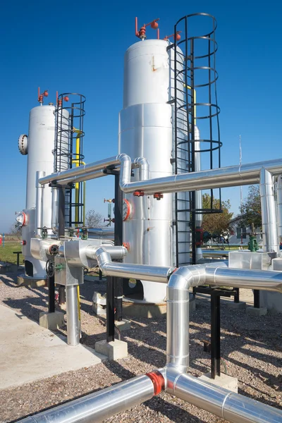 Oil and gas processing plant — Stock Photo, Image