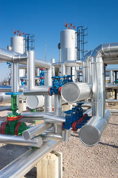 Oil and gas processing plant — Stock Photo, Image