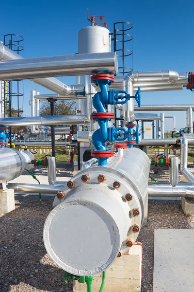 Oil and gas processing plant Stock Image