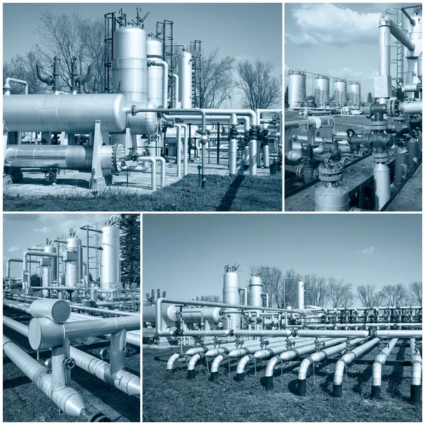 Oil industry collage — Stock Photo, Image