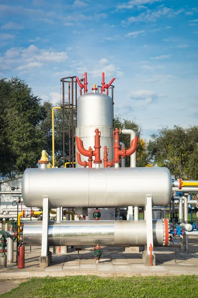 Unidade de processamento de petróleo e gás — Fotografia de Stock