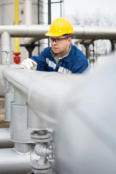 Operatore di produzione di gas — Foto Stock