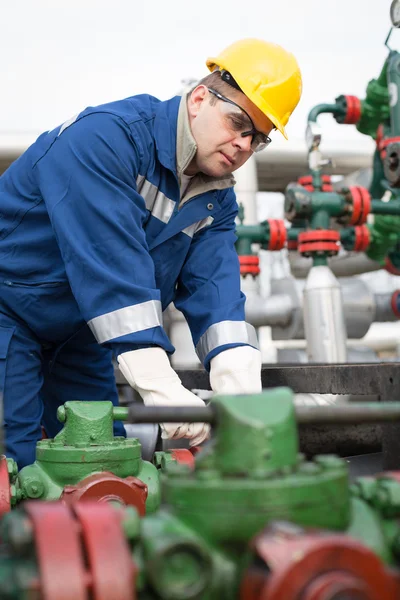 Operatore di produzione di gas — Foto Stock