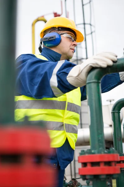 Operatore di produzione di gas — Foto Stock