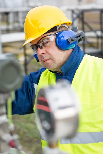 Opérateur de production de gaz — Photo