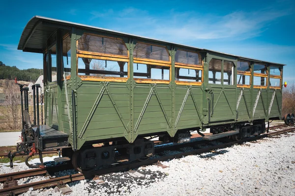 Tren Vintage con coches de madera — Foto de Stock