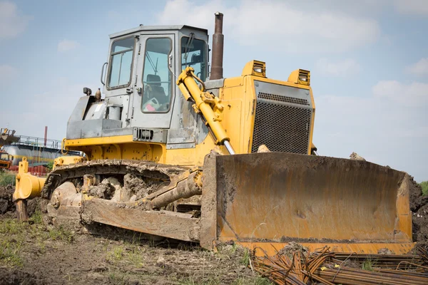 Bagger im Einsatz — Stockfoto