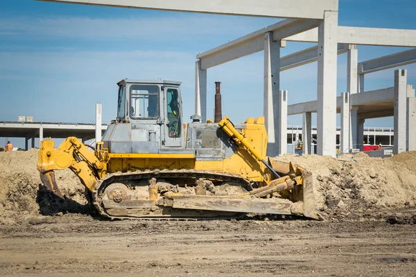 Bagger im Einsatz — Stockfoto