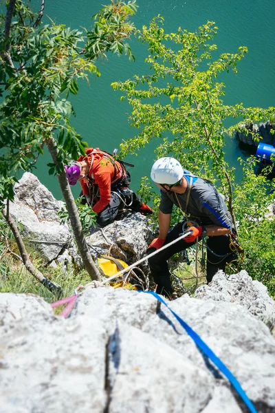 Equipo de escaladores — Foto de Stock