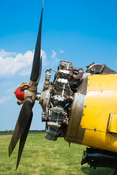 老飞机引擎 — 图库照片