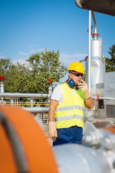 Opérateur de production de gaz — Photo