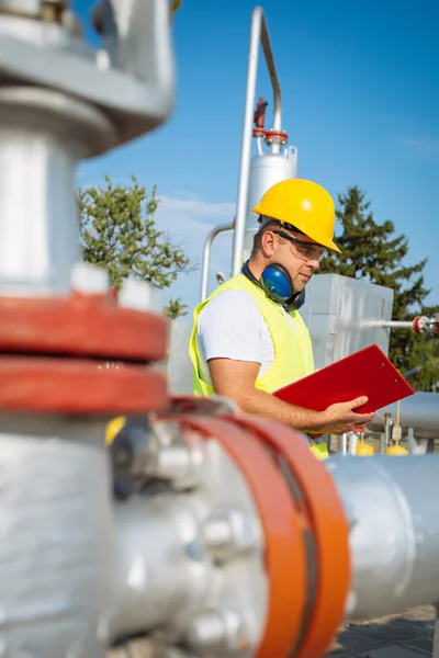 Operatore di produzione di gas — Foto Stock