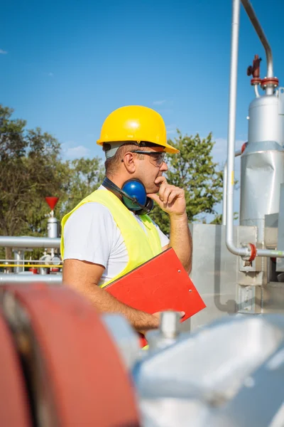 Operatore di produzione di gas — Foto Stock