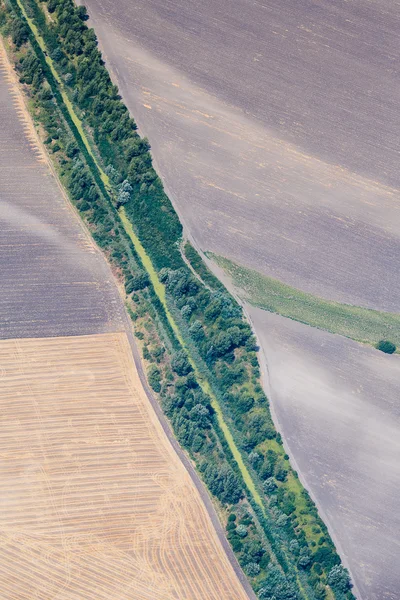 Airview 的字段 — 图库照片