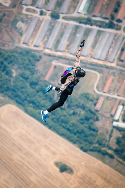 Skydiver em livre — Fotografia de Stock