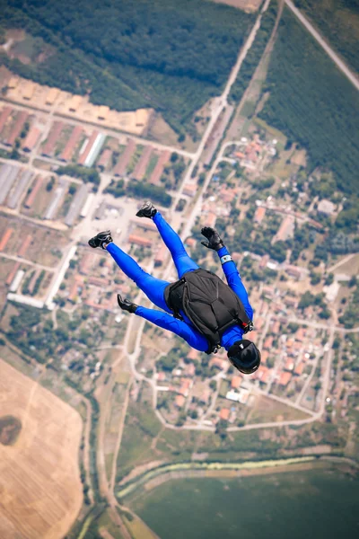 Skydiver σε δωρεάν — Φωτογραφία Αρχείου