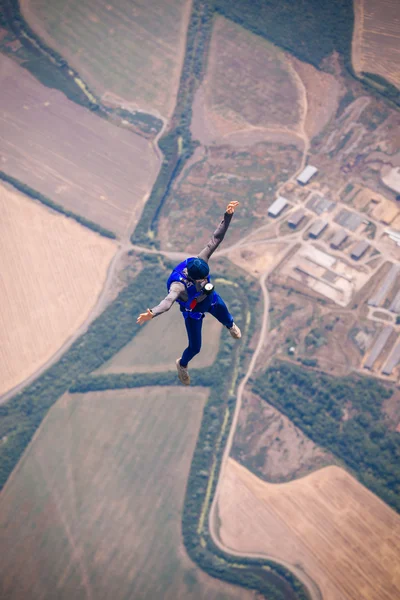 Skydiver in free — Stock Photo, Image