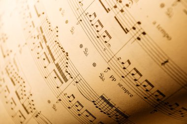 müzik Not arka planı