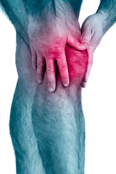 Біль в ногах теля — стокове фото