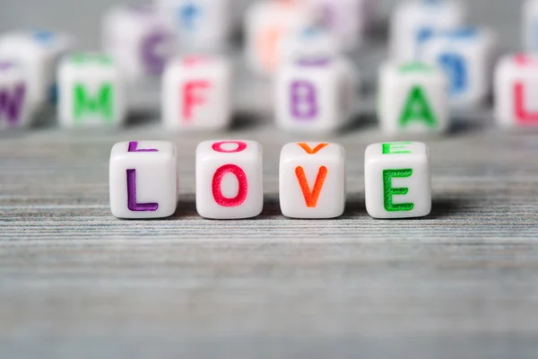 Word-makrók a szerelem — Stock Fotó