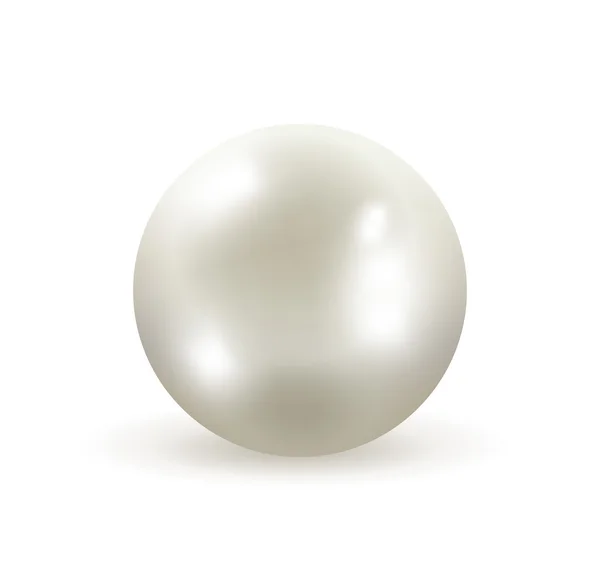 Illustration vectorielle perle blanche — Image vectorielle