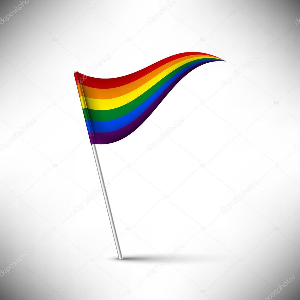 Vector rainbow flag