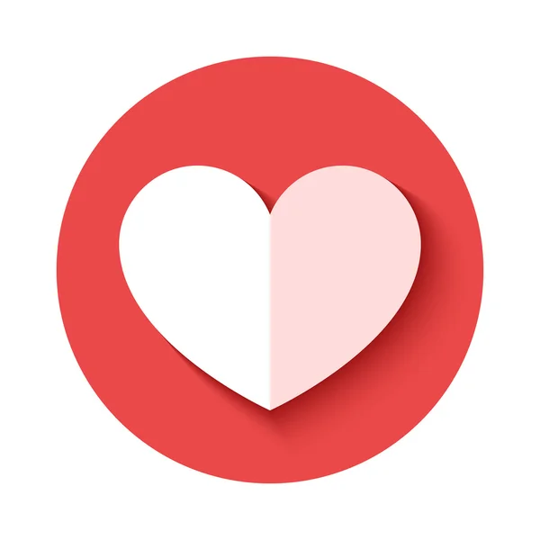 Icona del cuore vettoriale illustrazione — Vettoriale Stock