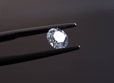 Güzel Diamond Gemstone arka planda, yakın plan
