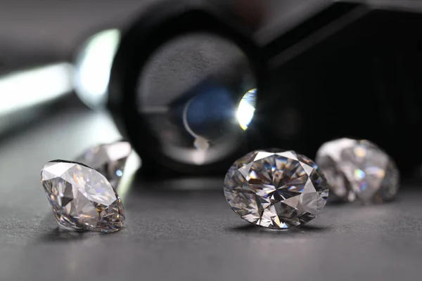 Luxus Gyémántok Bokeh Háttér — Stock Fotó