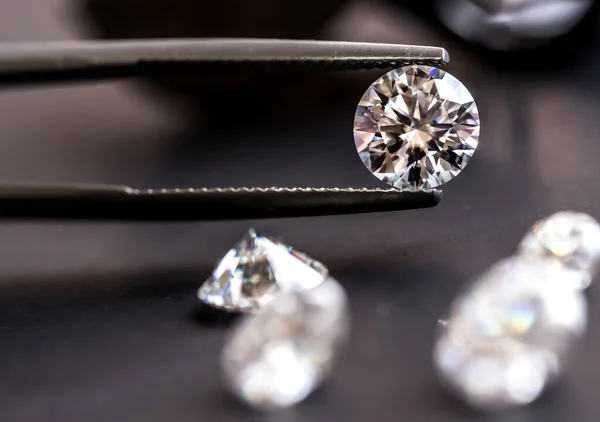 Close Tweezer Luxury Diamond — Foto Stock
