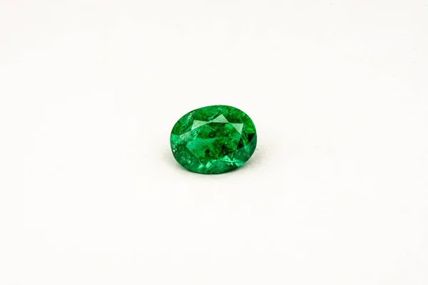 Piedra Preciosa Suelta Esmeralda Natural — Foto de Stock