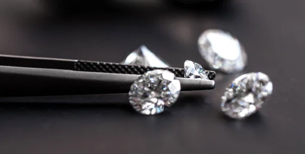 Beautiful Luxury Diamonds Background Close — Stock Photo, Image