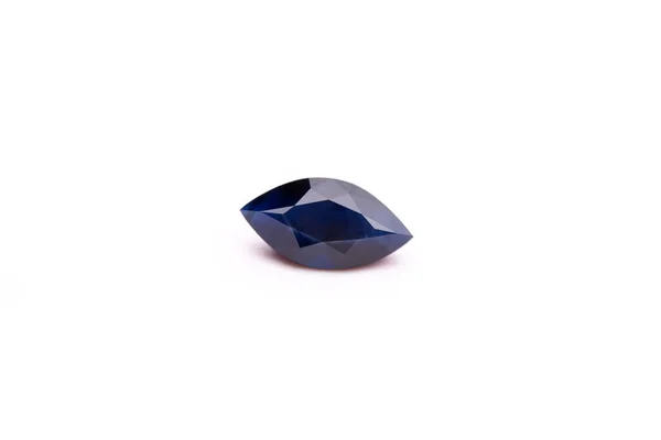 Natural Gemstone Sapphire White Background — Stock Photo, Image