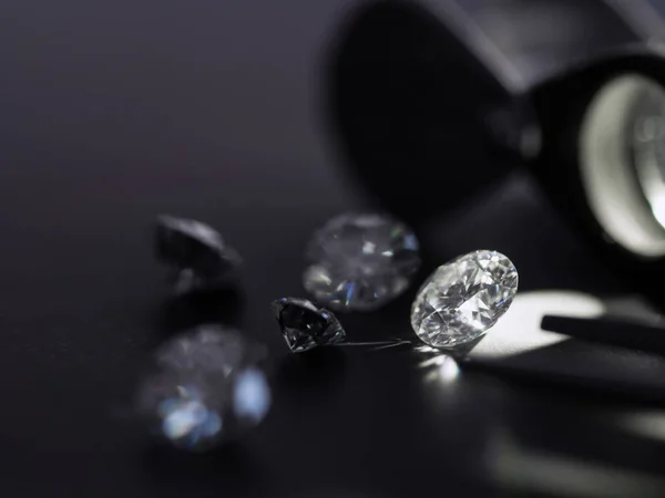 Piękne Luksusowe Diamenty Tle Zbliżenie — Zdjęcie stockowe