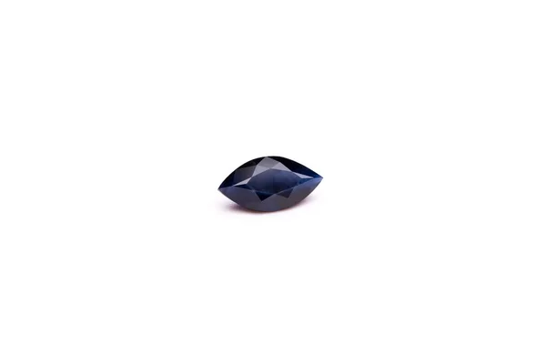 Natural Gemstone Sapphire White Background — Fotografia de Stock