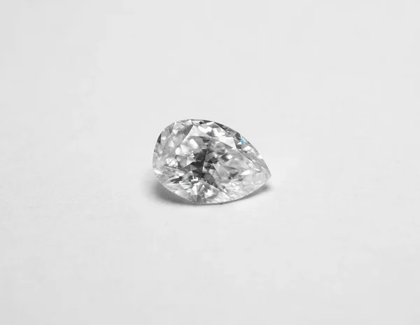 Luxus Diamant Auf Weißem Hintergrund — Stockfoto