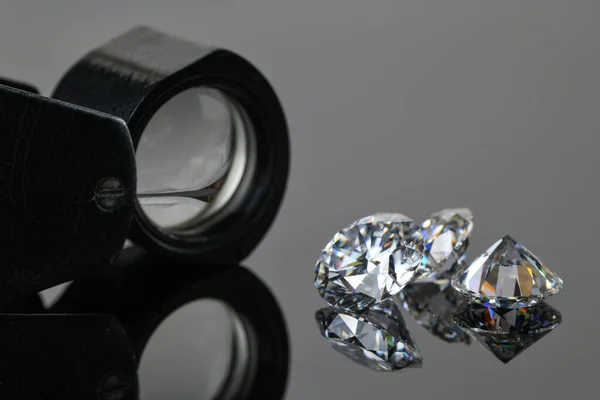 Розкішні Діаманти Ювелірні Вироби Лупе — стокове фото