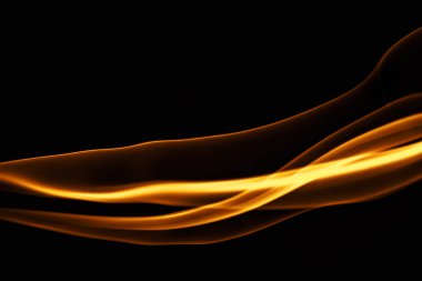 Siyah üzerindeki dumanın soyut arkaplanı