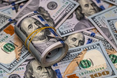 Amerikan dolarlık banknotların arka plan