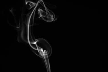 Siyah Arkaplanda Soyut Duman