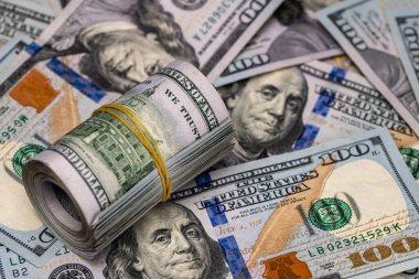 Amerikan dolarlık banknotların arka plan