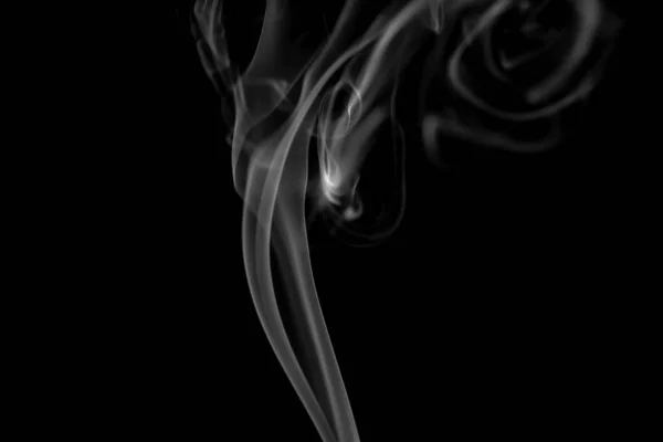 Fumaça Fundo Preto — Fotografia de Stock