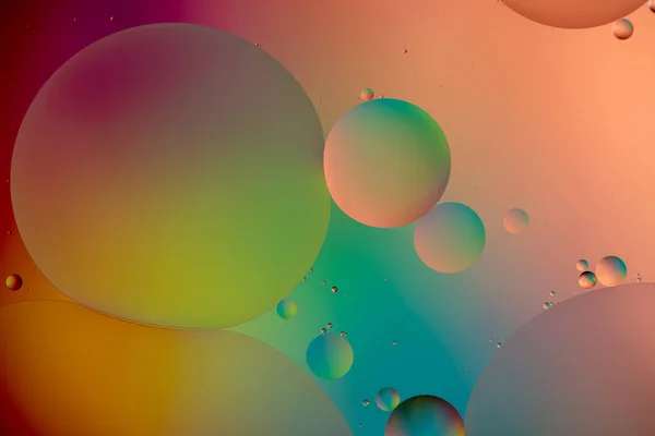 Abstrakter Hintergrund Aus Bunten Ölfarben Und Wassertropfen — Stockfoto