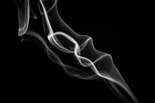 Humo Sobre Fondo Negro — Foto de Stock