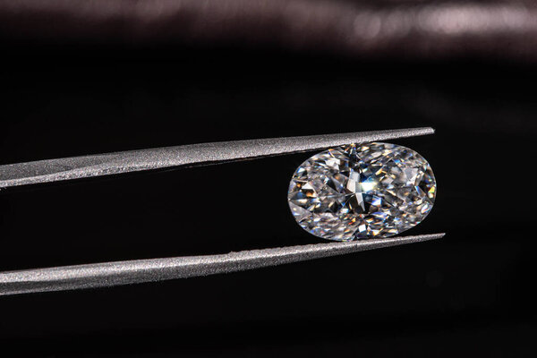 Beautiful Diamond Gemstone on background, close up