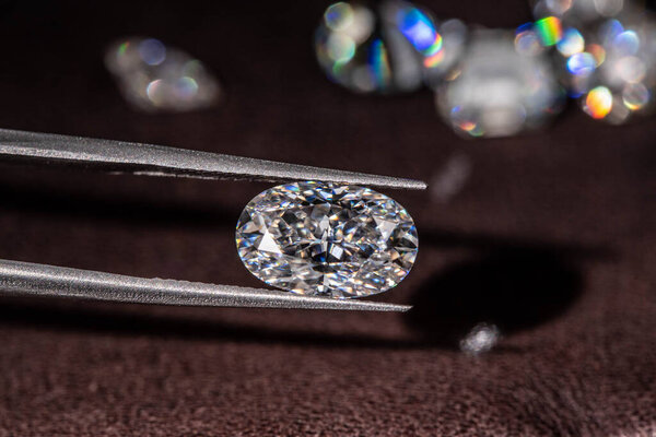 beautiful Luxury Diamonds on background, close up