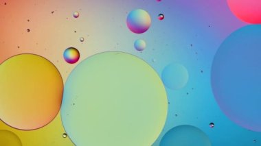 hareketli renkli baloncuklu soyut arkaplan 